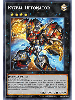 Ryzeal Detonator - CRBR-EN007 - Ultra Rare 1st Edition