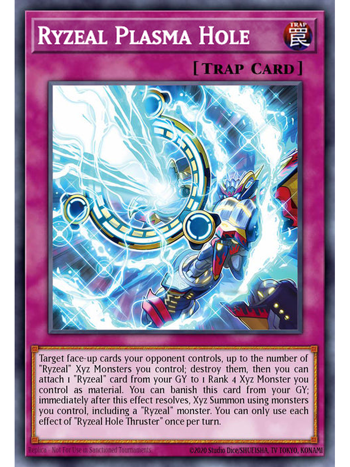 Ryzeal Plasma Hole - CRBR-EN010 - Rare 1st Edition 1