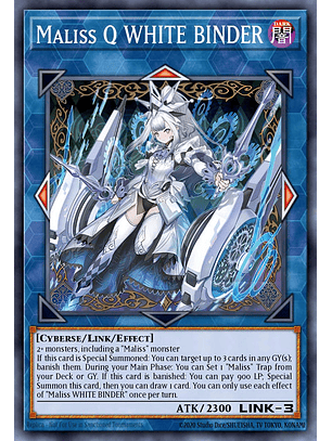 Maliss Q White Binder - CRBR-EN019 - Collector's Rare 1st Edition