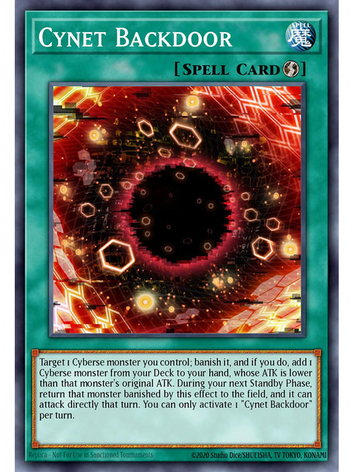 Cynet Backdoor - CRBR-EN029 - Rare 1st Edition 1