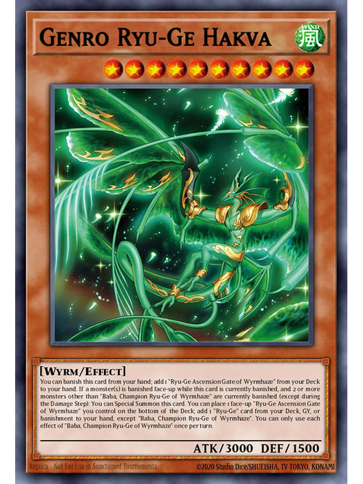 Genro Ryu-Ge Hakva - CRBR-EN033 - Super Rare 1st Edition 1