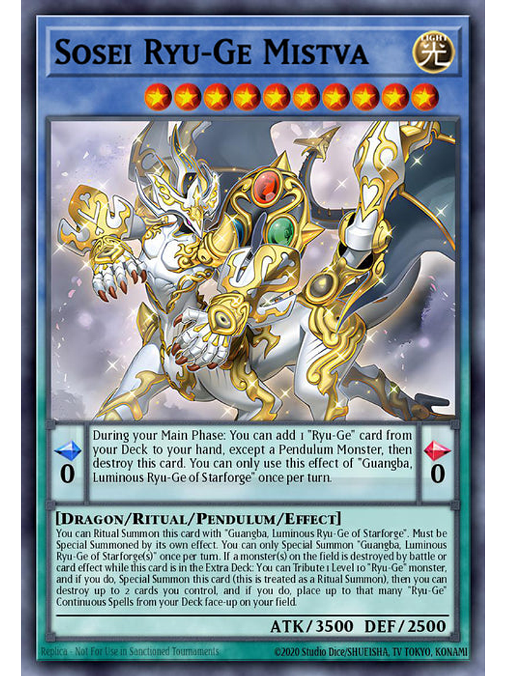 Sosei Ryu-Ge Mistva - CRBR-EN034 - Ultra Rare 1st Edition 1