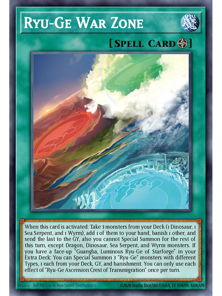 Ryu-Ge War Zone - CRBR-EN036 - Super Rare 1st Edition 1