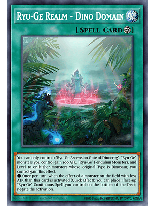 Ryu-Ge Realm - Dino Domains - CRBR-EN037 - Rare 1st Edition