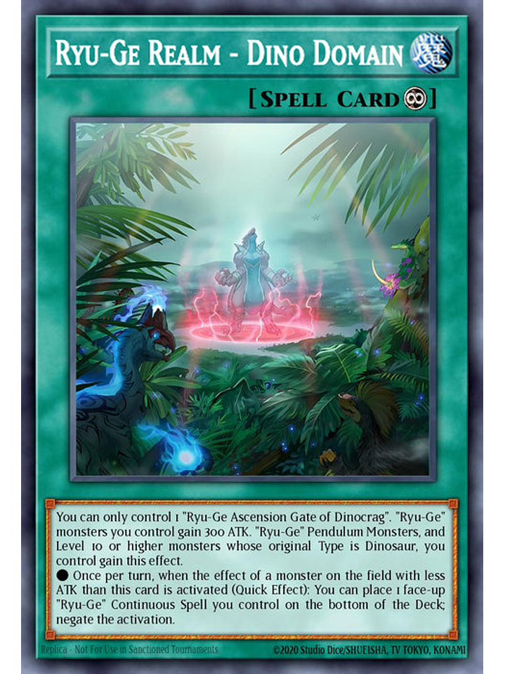 Ryu-Ge Realm - Dino Domains - CRBR-EN037 - Rare 1st Edition 1