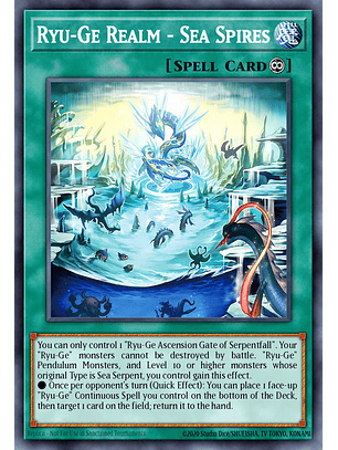 Ryu-Ge Realm - Sea Spires - CRBR-EN038 - Rare 1st Edition