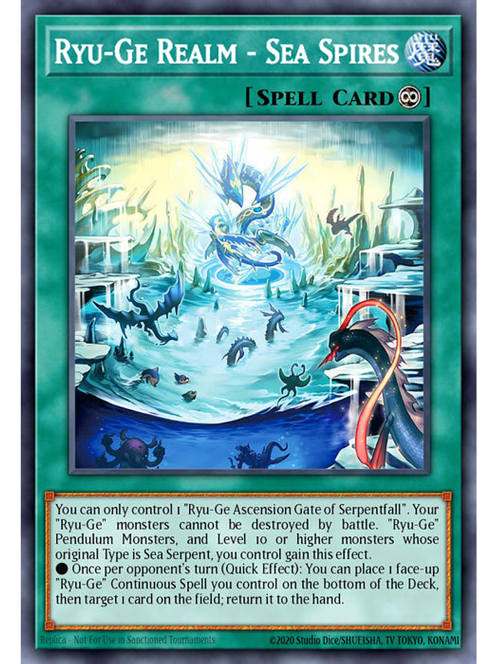Ryu-Ge Realm - Sea Spires - CRBR-EN038 - Rare 1st Edition 1
