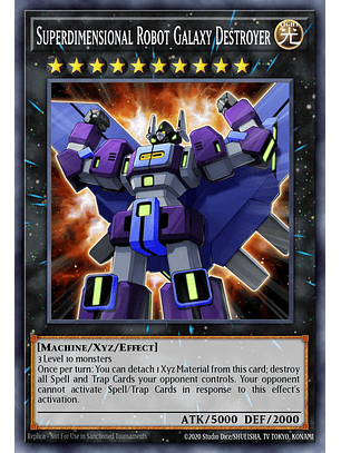 Superdimensional Robot Galaxy Destroyer - CRBR-EN043 - Rare 1st Edition