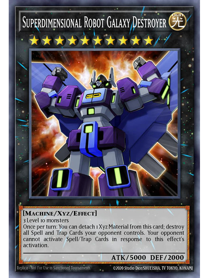 Superdimensional Robot Galaxy Destroyer - CRBR-EN043 - Rare 1st Edition 1