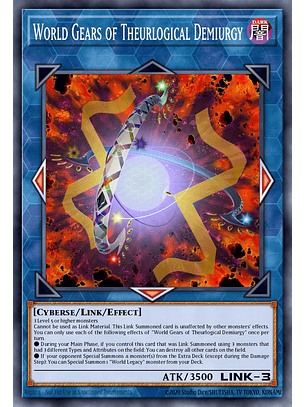 World Gears of Theurlogical Demiurgy - CRBR-EN044 - Rare 1st Edition