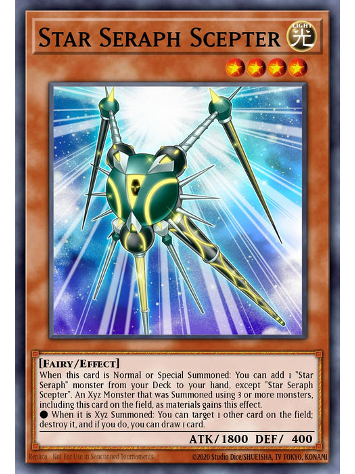 Star Seraph Scepter - CRBR-EN045 - Rare 1st Edition 1