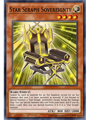 Star Seraph Sovereignty - CRBR-EN046 - Rare 1st Edition