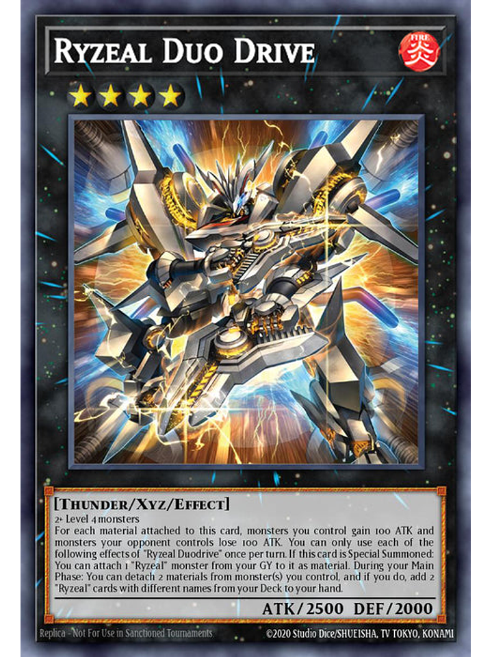 Ryzeal Duo Drive - CRBR-EN006 - Quarter Century Secret Rare 1st Edition 1