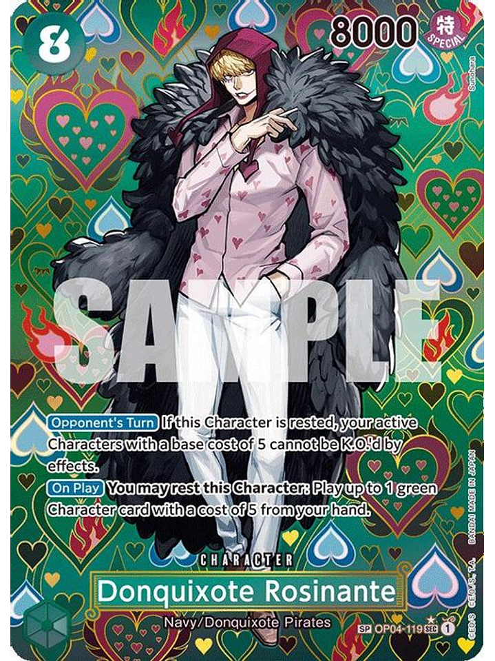 OP04-119 (Alternate Art) Donquixote Rosinante (SP) 1