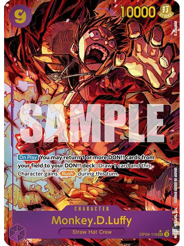 OP09-119 (Alternate Art) Monkey.D.Luffy (119) 1