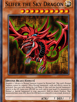 Slifer the Sky Dragon - SBC2-ENA01 - Prismatic Secret Rare 1st Edition