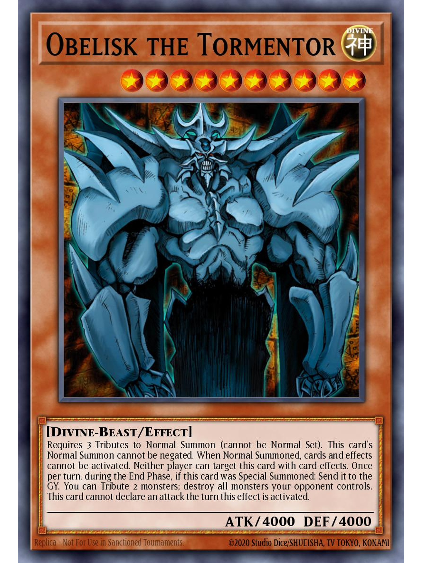 Obelisk the Tormentor - SBC2-ENB01 - Prismatic Secret Rare 1st Edition 1