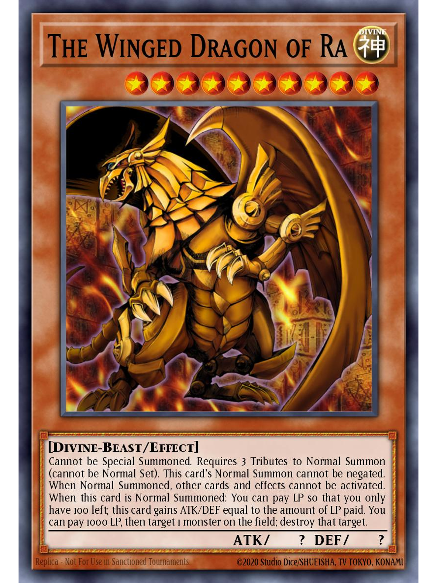 The Winged Dragon of Ra - SBC2-END01 - Prismatic Secret Rare 1st Edition 1