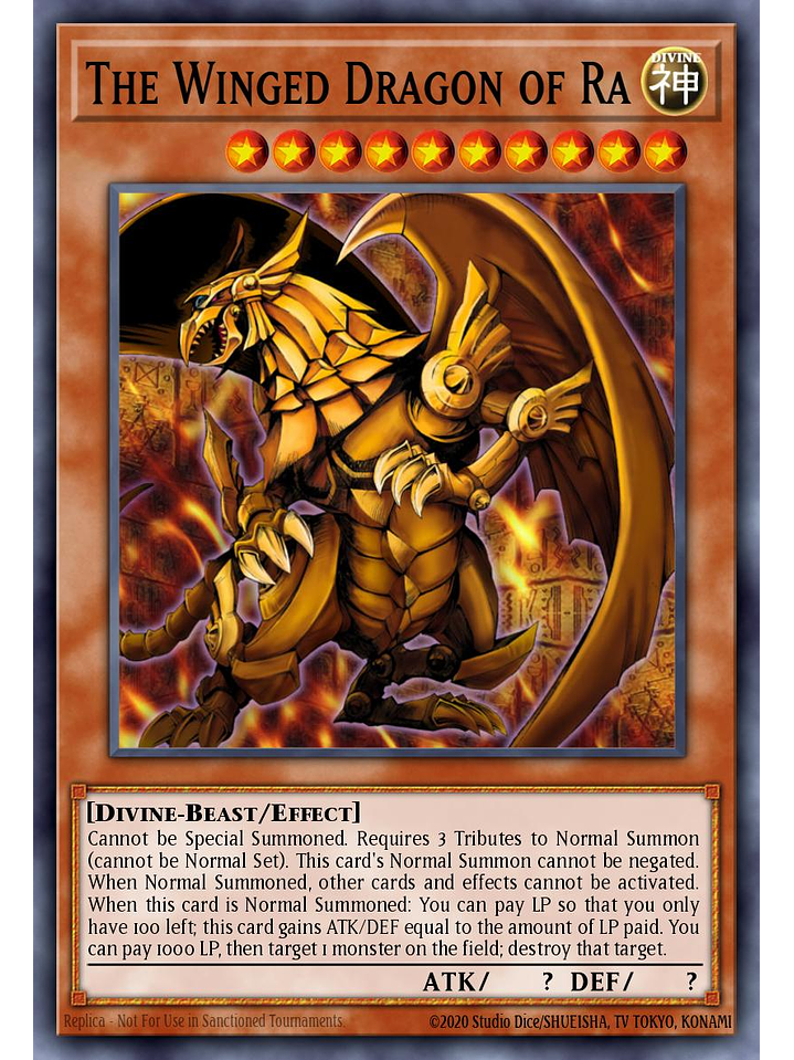 The Winged Dragon of Ra - SBC2-END01 - Prismatic Secret Rare 1st Edition 1