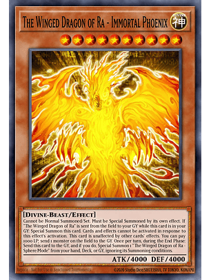The Winged Dragon of Ra - Immortal Phoenix - SBC2-END02 - Prismatic Secret Rare 1st Edition