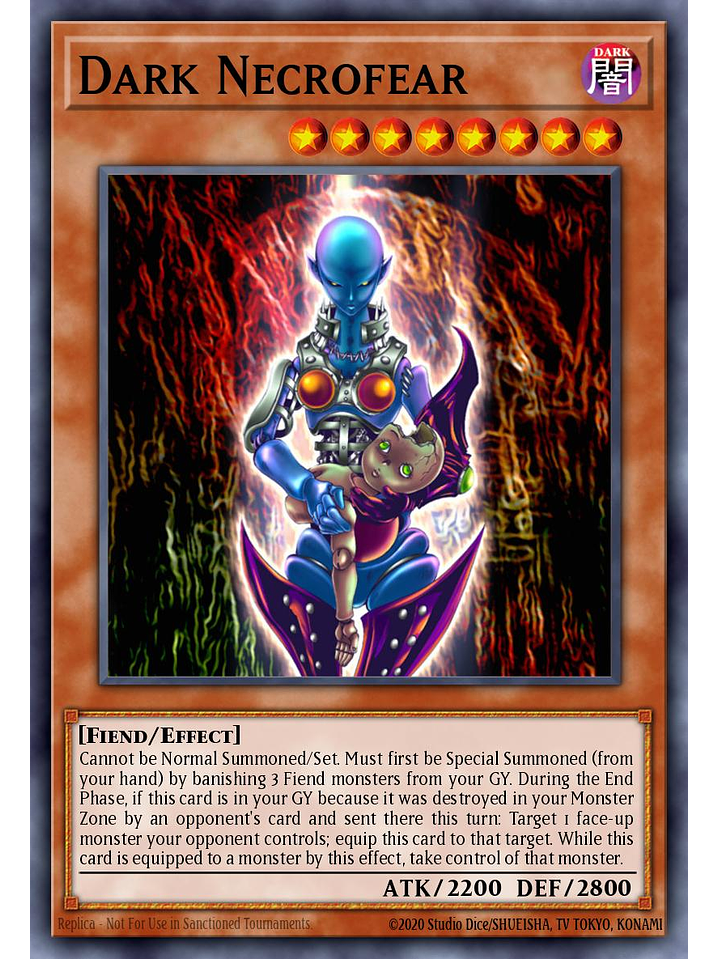 Dark Necrofear - SBC2-ENE01 - Prismatic Secret Rare 1st Edition 1