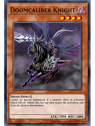 Doomcaliber Knight - SBC2-ENE04 - Prismatic Secret Rare 1st Edition