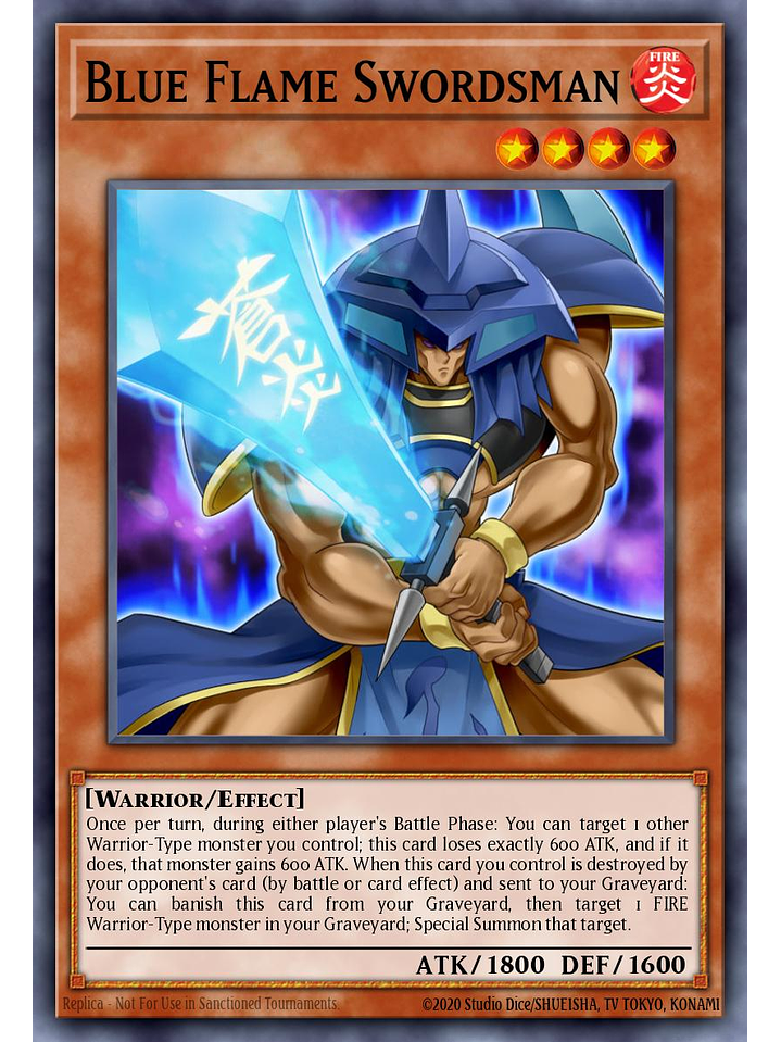 Blue Flame Swordsman - SBC2-ENC05 - Common 1st Edition 1