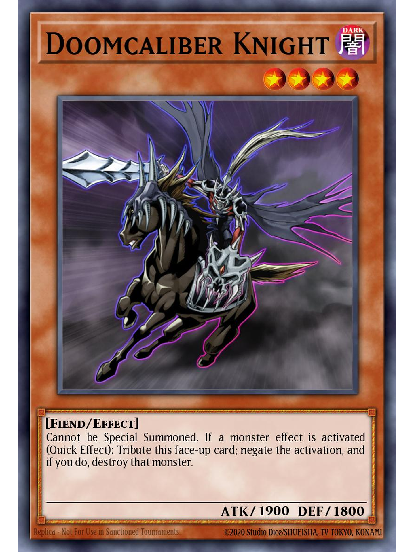 Doomcaliber Knight - SBC2-ENE04 - Common 1st Edition 1