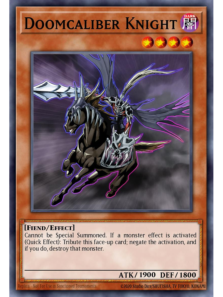 Doomcaliber Knight - SBC2-ENE04 - Common 1st Edition 1