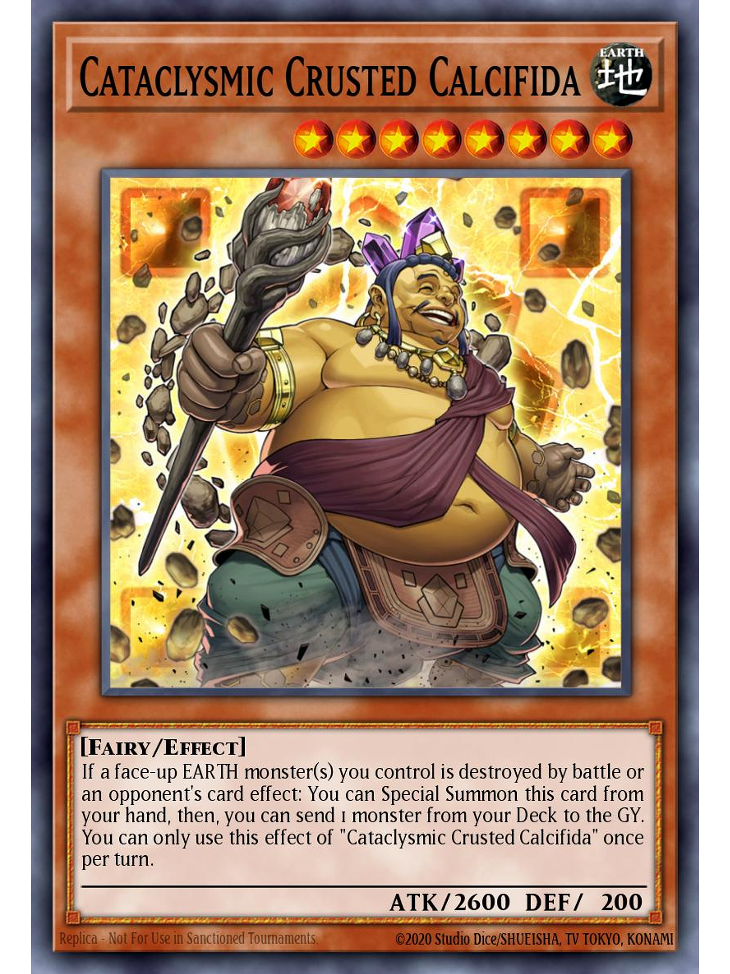 Cataclysmic Crusted Calcifida - SBC2-ENF02 - Common 1st Edition 1