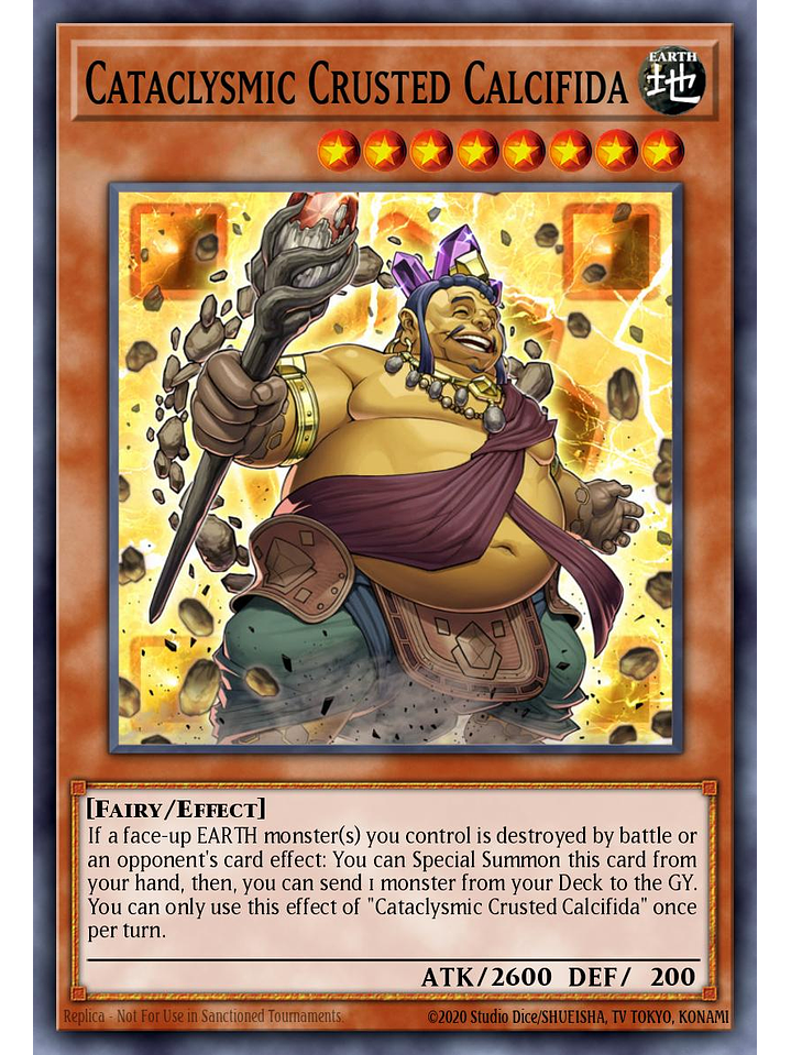 Cataclysmic Crusted Calcifida - SBC2-ENF02 - Common 1st Edition 1