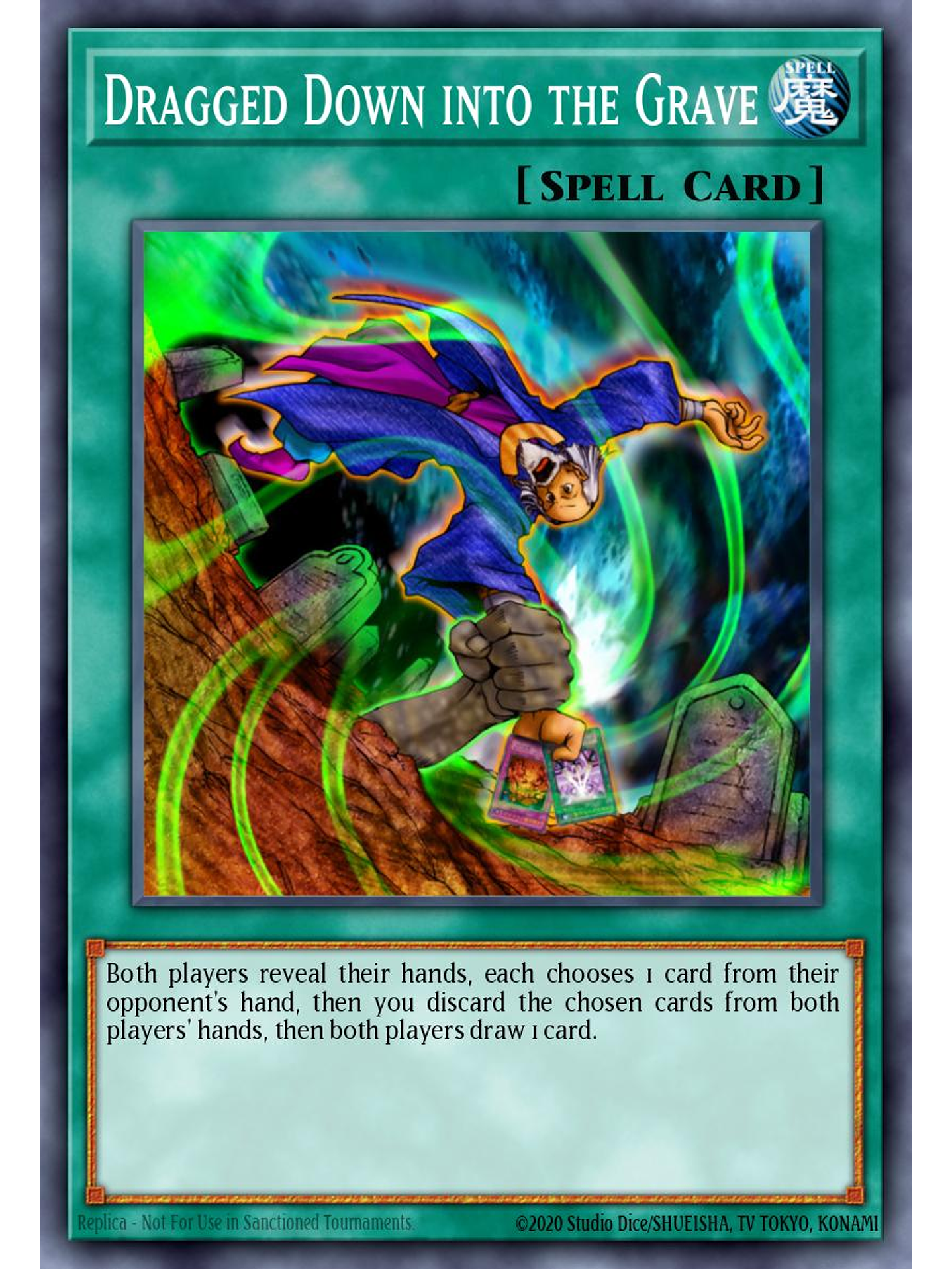 Dragged Down into the Grave - SBC2-ENF15 - Common 1st Edition 1