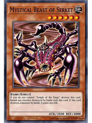 Mystical Beast of Serket - SBC2-ENG01 - Common 1st Edition