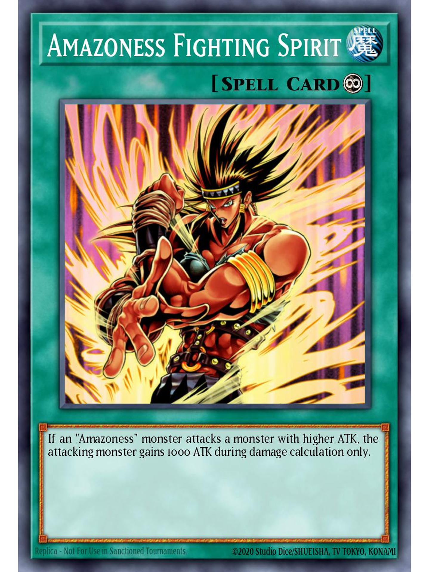 Amazoness Fighting Spirit - SBC2-ENH17 - Common 1st Edition 1