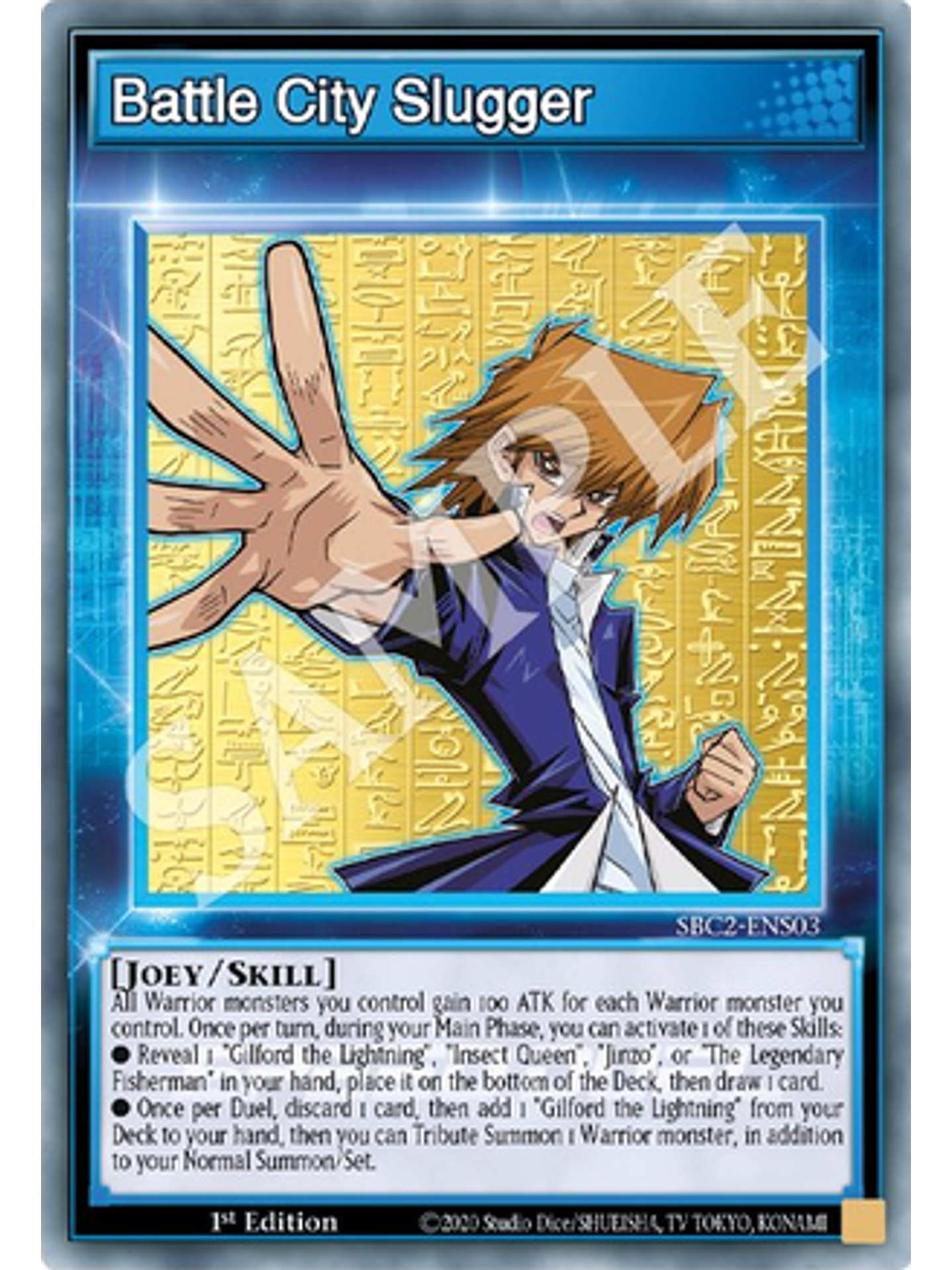 Battle City Slugger - SBC2-ENS03 - Common 1st Edition 1