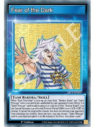 Fear of the Dark - SBC2-ENS05 - Common 1st Edition