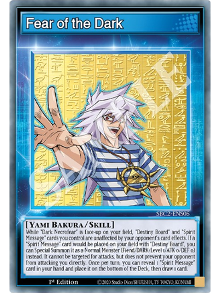 Fear of the Dark - SBC2-ENS05 - Common 1st Edition 1