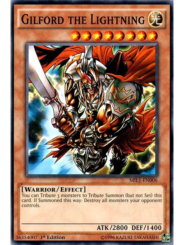 Gilford the Lightning - SBC2-ENC01 - Prismatic Secret Rare 1st Edition 1