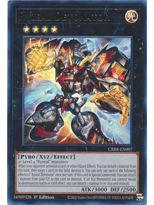 Ryzeal Detonator - CRBR-EN007 - Ultra Rare 1st Edition