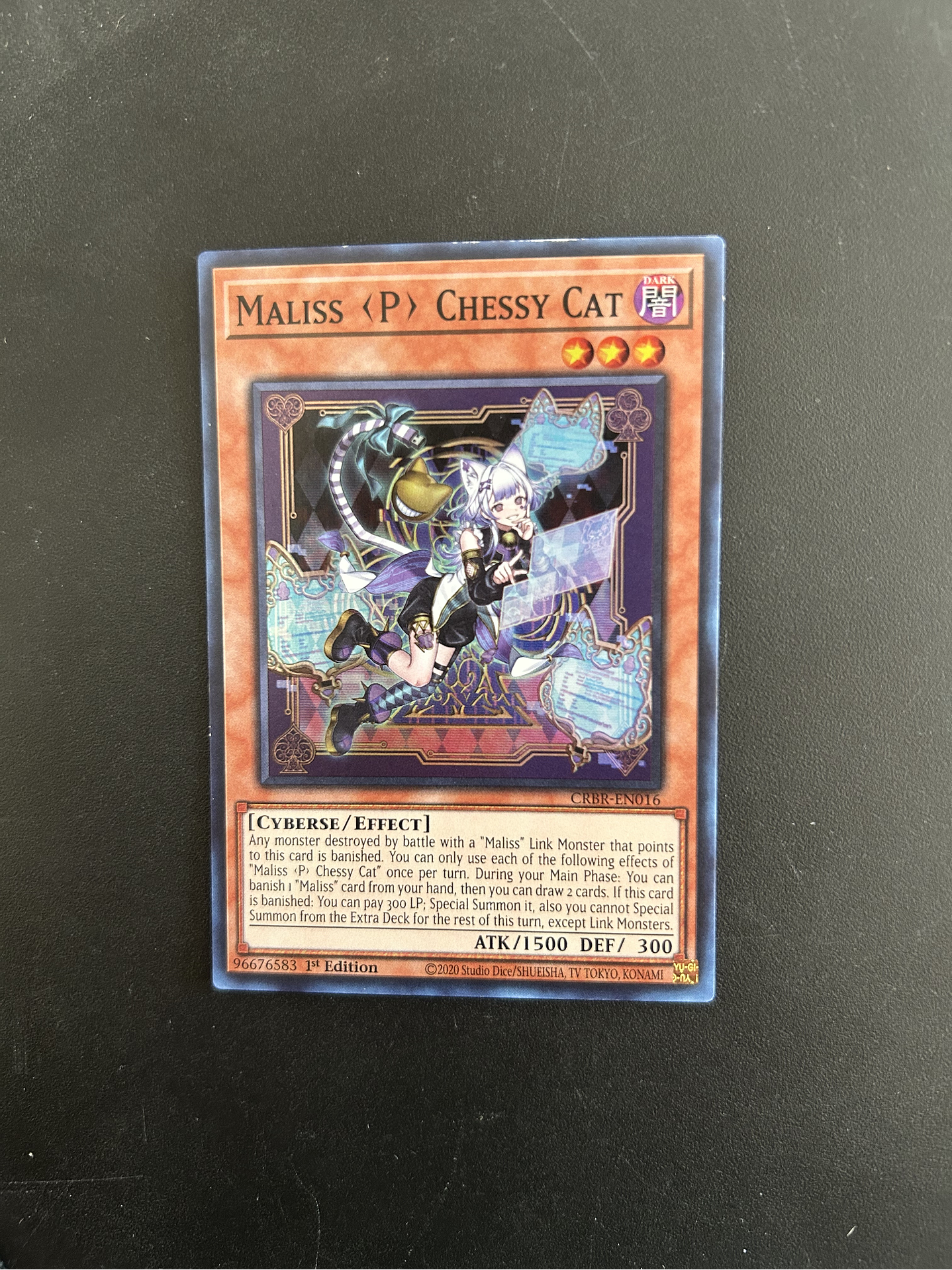 Maliss P Chessy Cat - CRBR-EN016 - Super Rare 1st Edition (BORDES) 1
