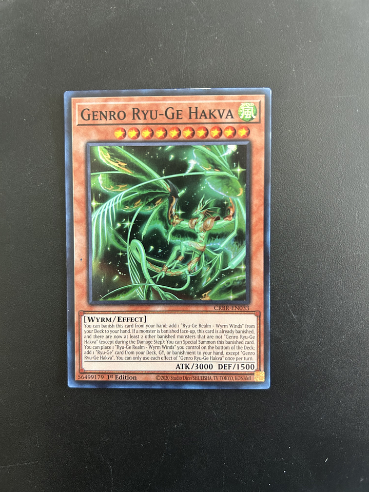 Genro Ryu-Ge Hakva - CRBR-EN033 - Super Rare 1st Edition (Bordes) 1