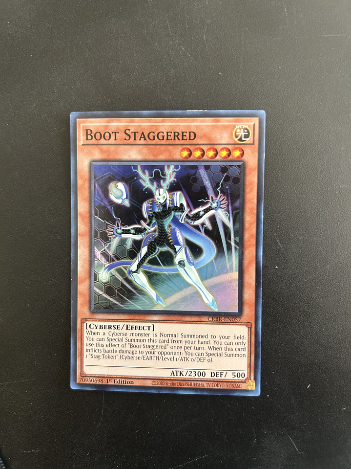 Boot Staggered - CRBR-EN057 - Super Rare 1st Edition (Bordes) 1