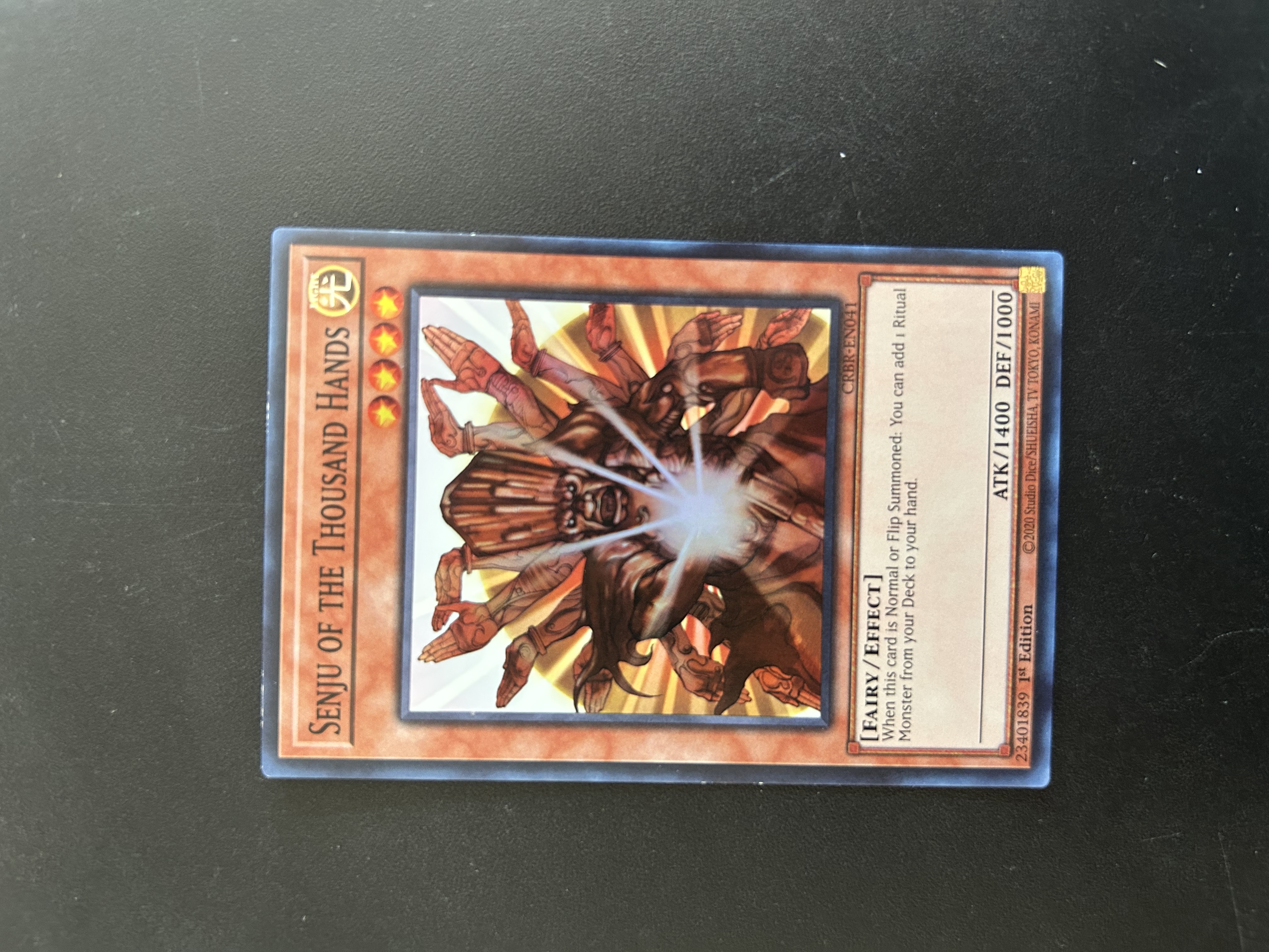 Senju of the Thousand Hands - CRBR-EN041 - Super Rare 1st Edition (Bordes)