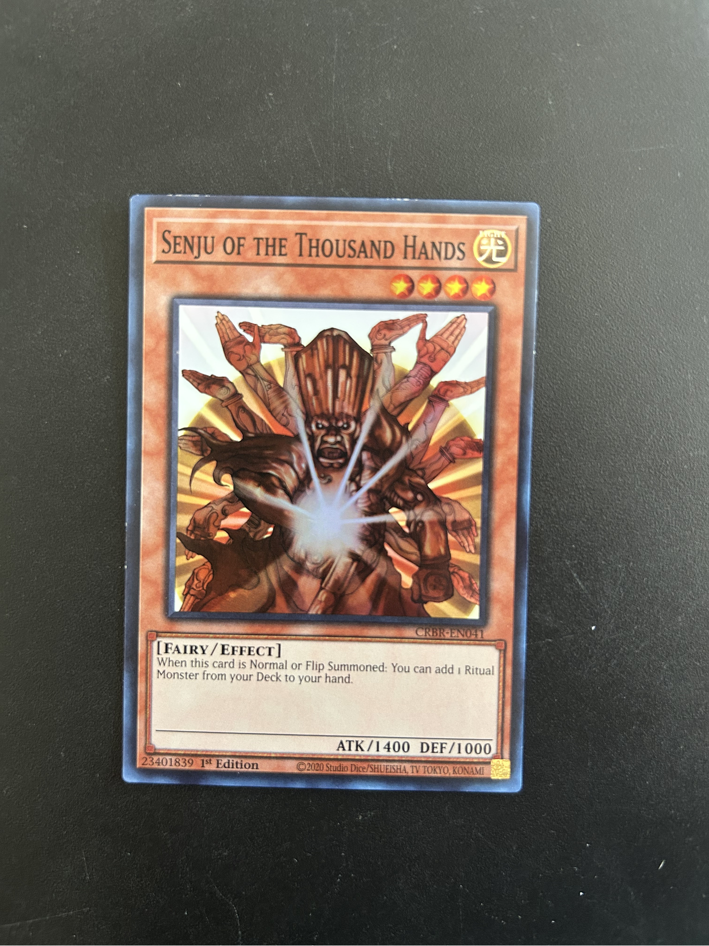Senju of the Thousand Hands - CRBR-EN041 - Super Rare 1st Edition (Bordes) 1