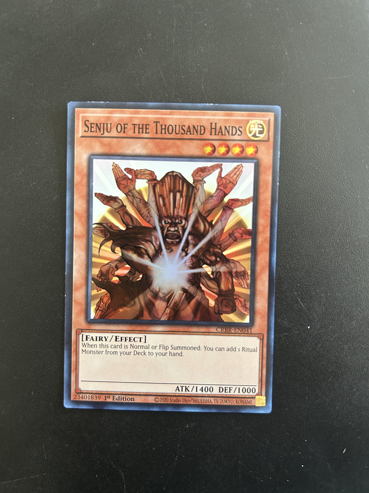 Senju of the Thousand Hands - CRBR-EN041 - Super Rare 1st Edition (Bordes) 1