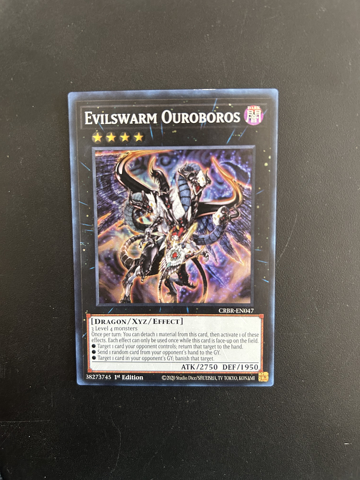 Evilswarm Ouroboros - CRBR-EN047 - Super Rare 1st Edition (Bordes) 1