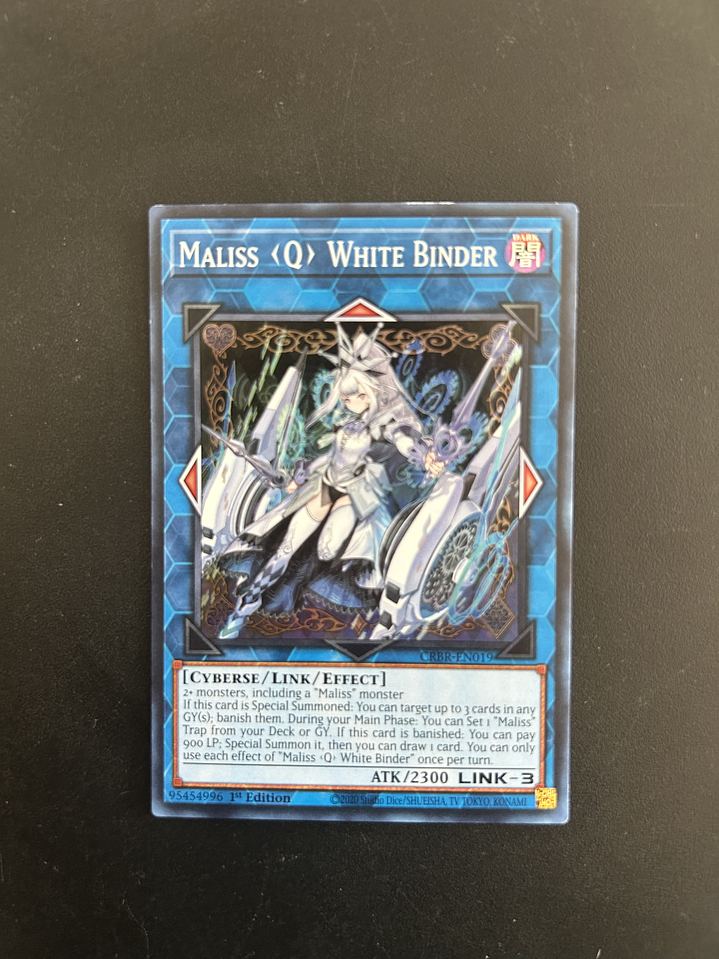 Maliss Q White Binder - CRBR-EN019 - Super Rare 1st Edition (Bordes) 1