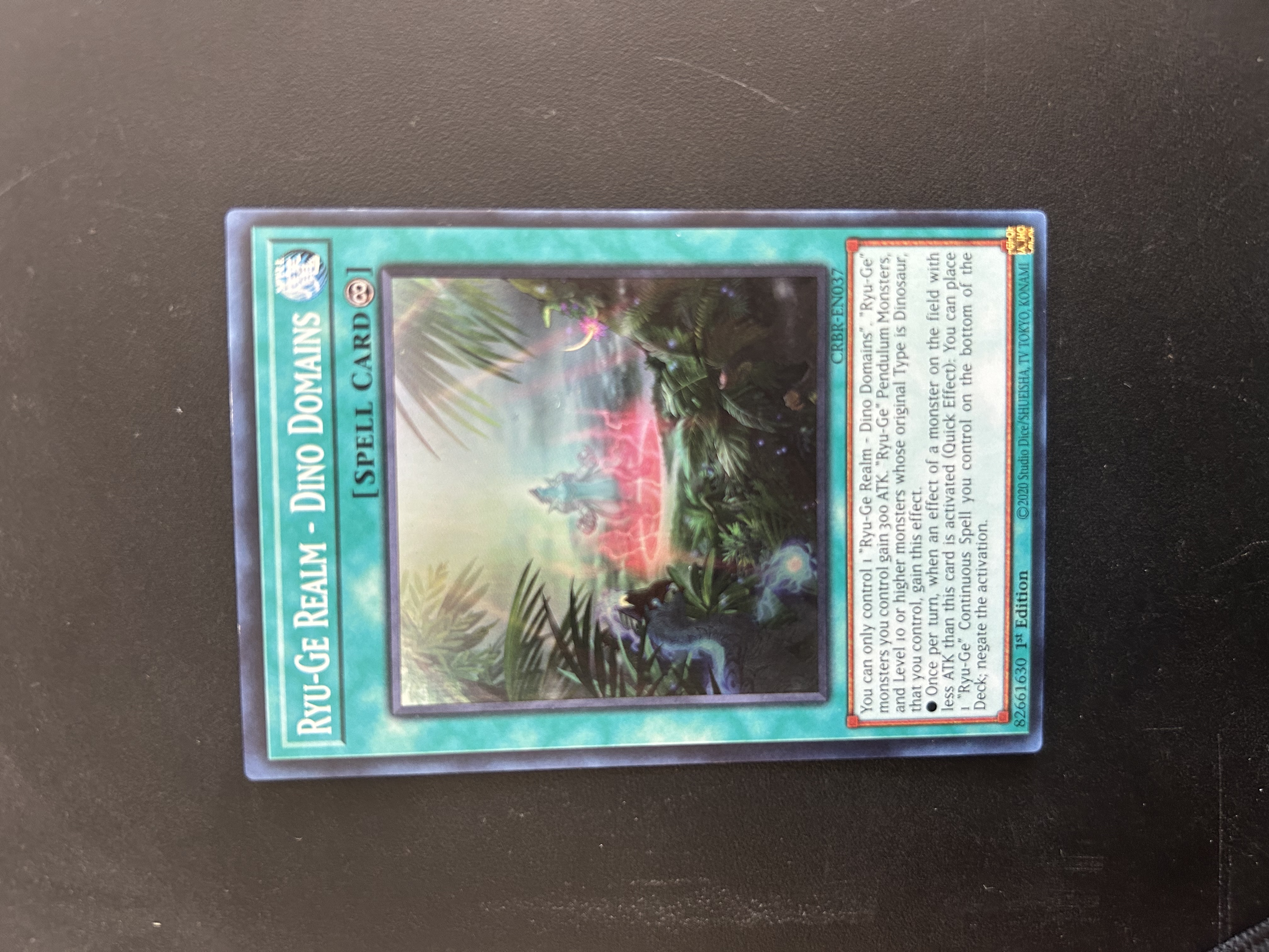 Ryu-Ge Realm - Dino Domains - CRBR-EN037 - Super Rare 1st Edition (Bordes)