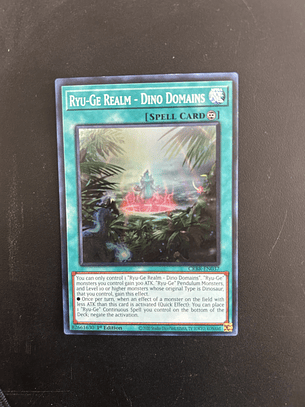 Ryu-Ge Realm - Dino Domains - CRBR-EN037 - Super Rare 1st Edition (Bordes)