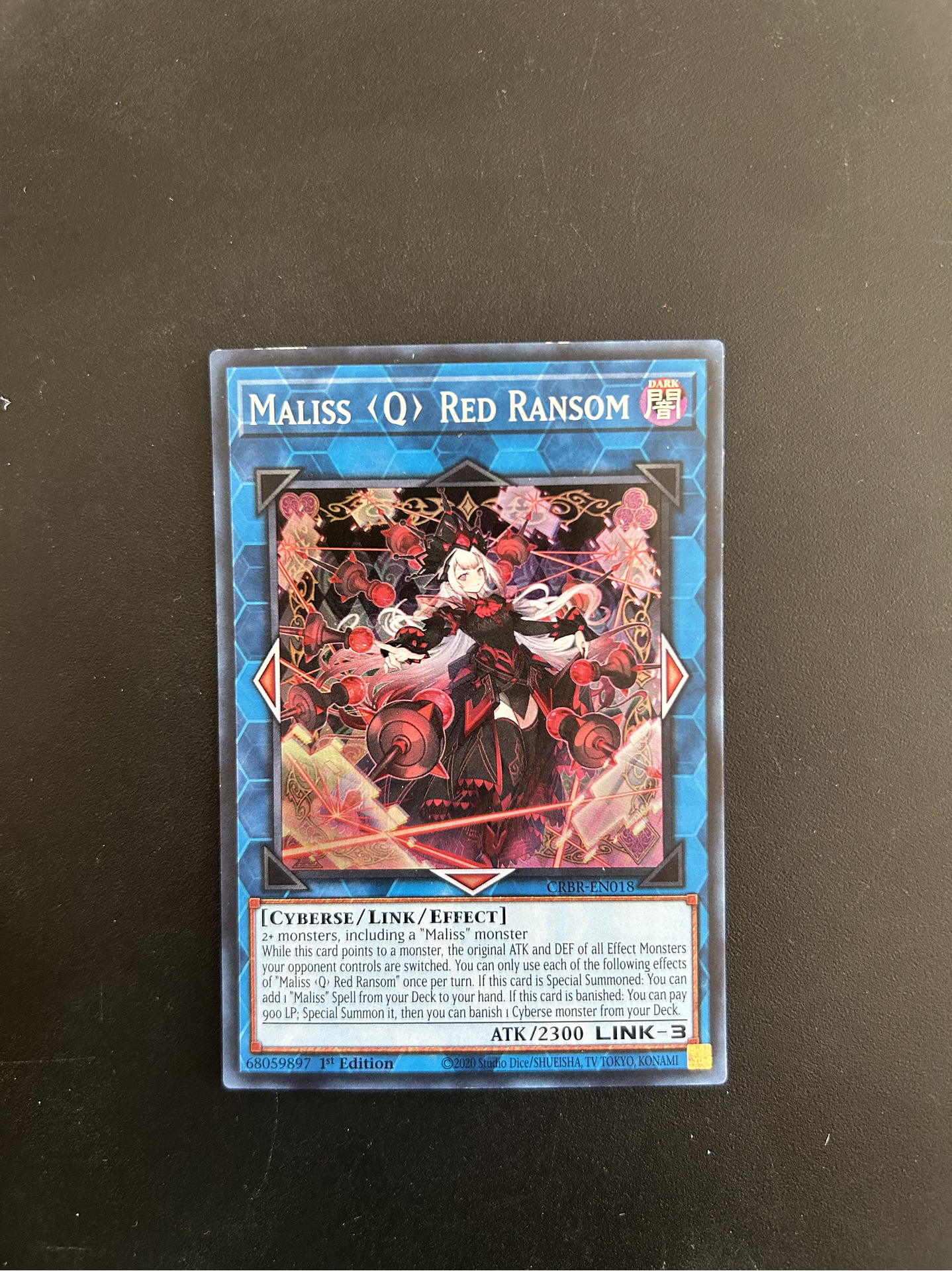 Maliss Q Red Ransom - CRBR-EN018 - Super Rare 1st Edition (Bordes) 1